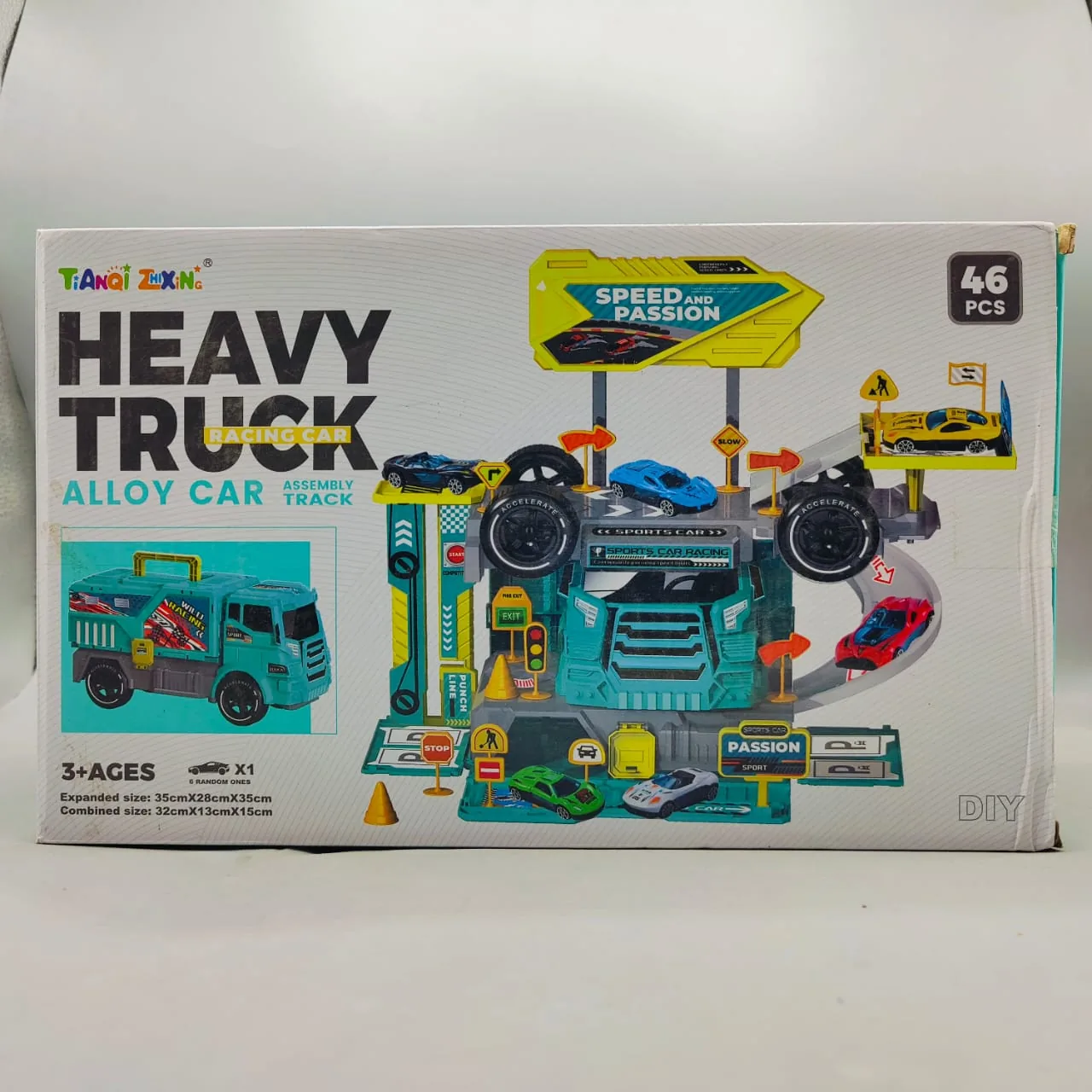 Alloy Car Assembly Racing Car Track Set 46 Pcs - Image 2