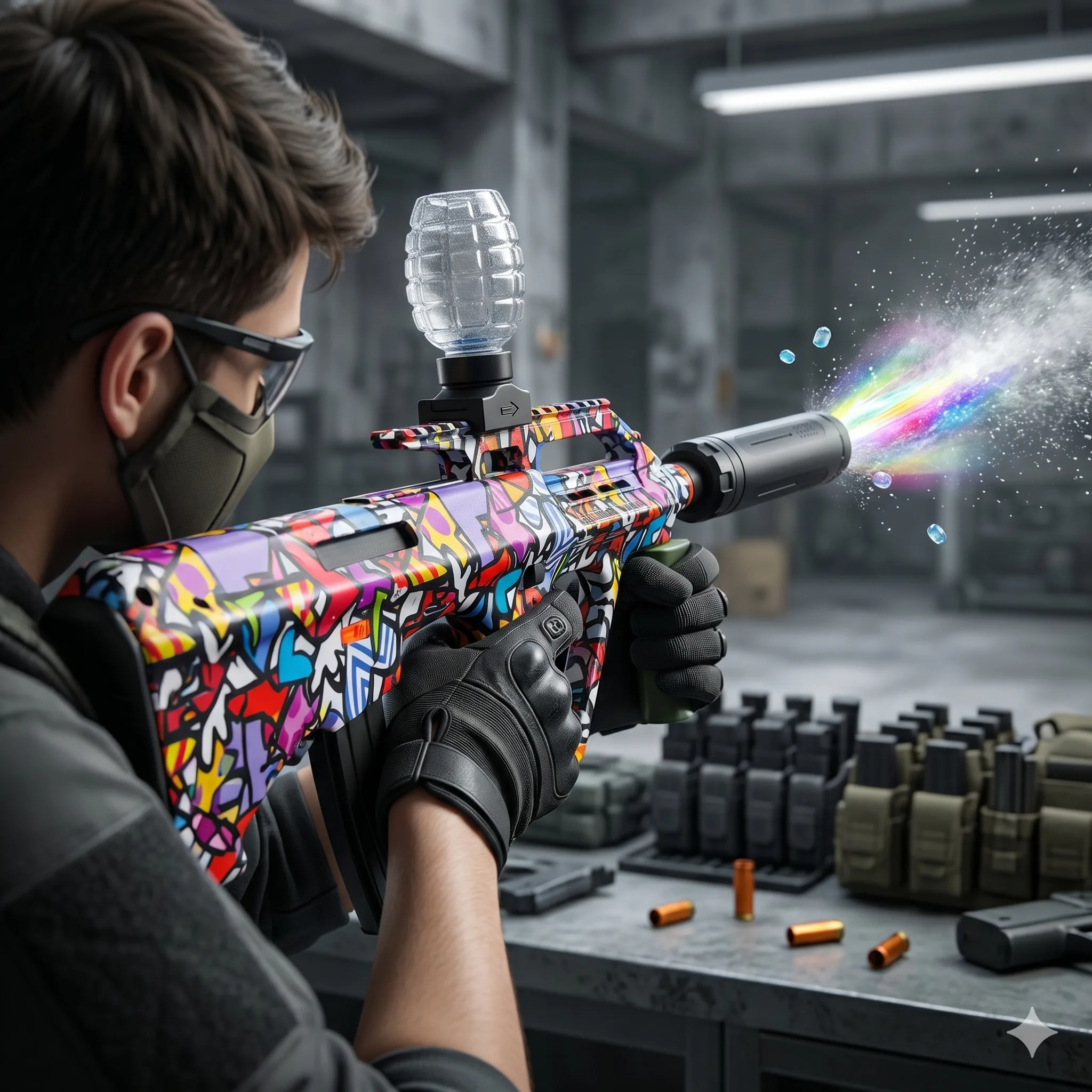 AUG Automatic Electric Gel Ball Blaster Gun - Image 2
