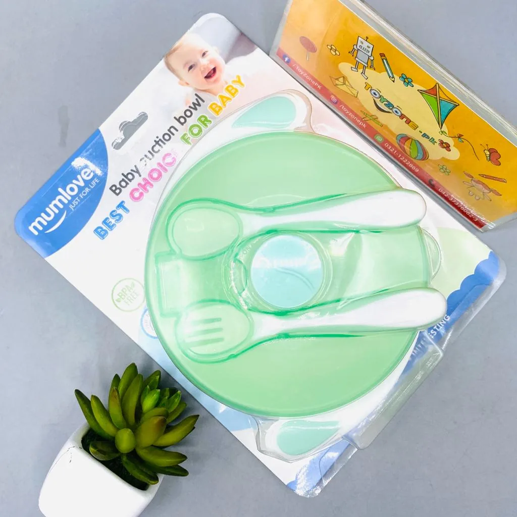 Baby Suction Bowl With Spoon And Fork - Image 3