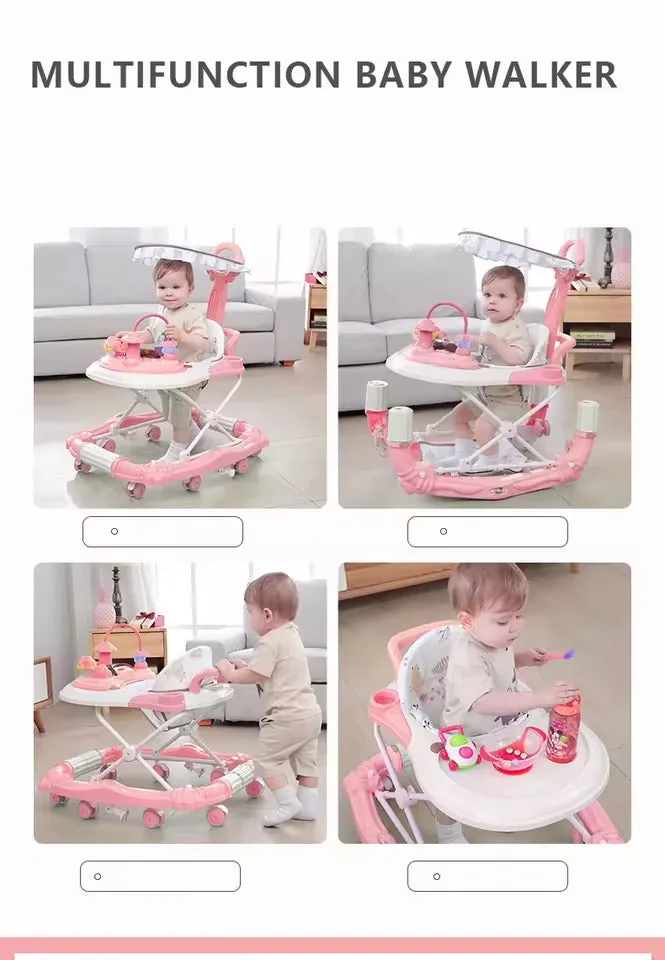 Multifunctional 3 in 1 Baby Walker with Rocker - Image 4