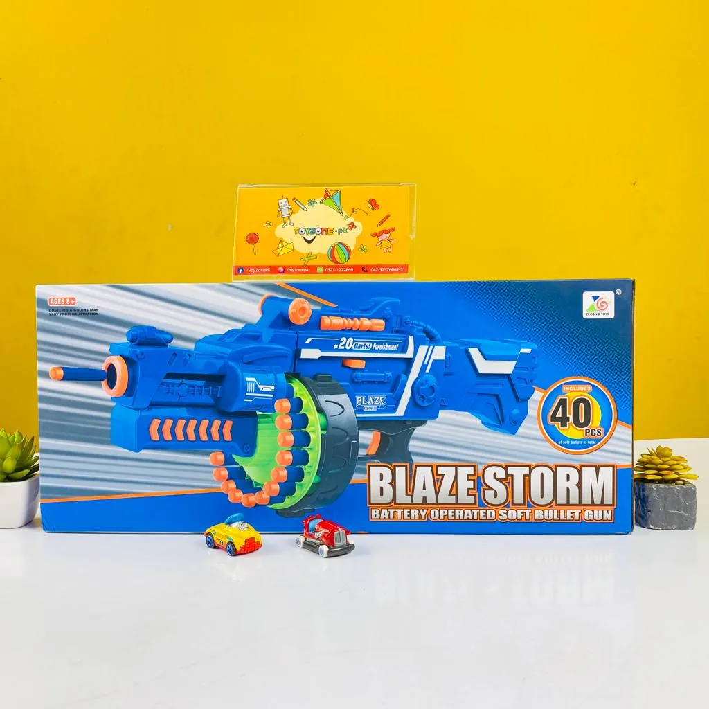 Blaze Storm Manual Soft Bullet Shooting Gun Toy - Image 4