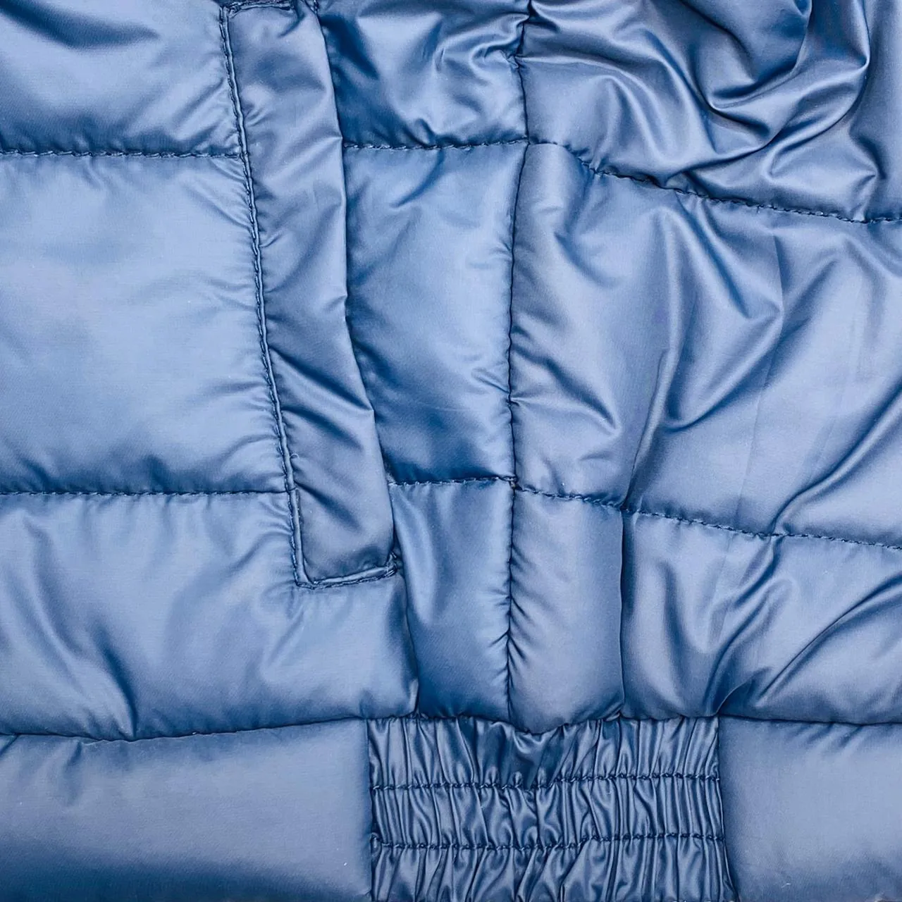 Blue Color Winter Puffer Jacket with 3 Pockets - Image 7