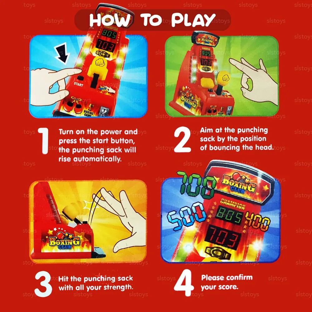 Boxing Club Flick Finger Punch Arcade Board Game - Image 4