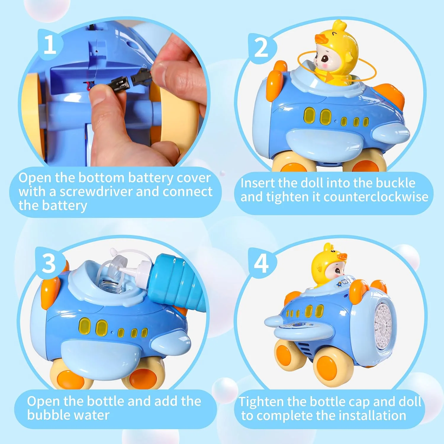 Bubble Airplane Push And Play Machine - Image 5