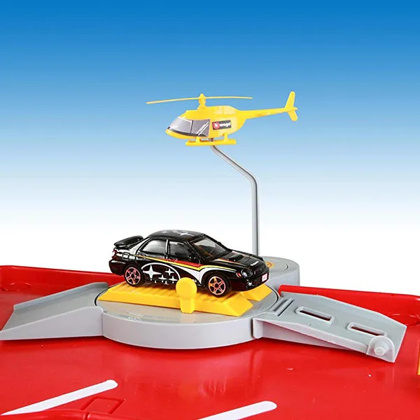 BURAGO 1:43 Scale Street Fire Garage Parking Playset - Image 2