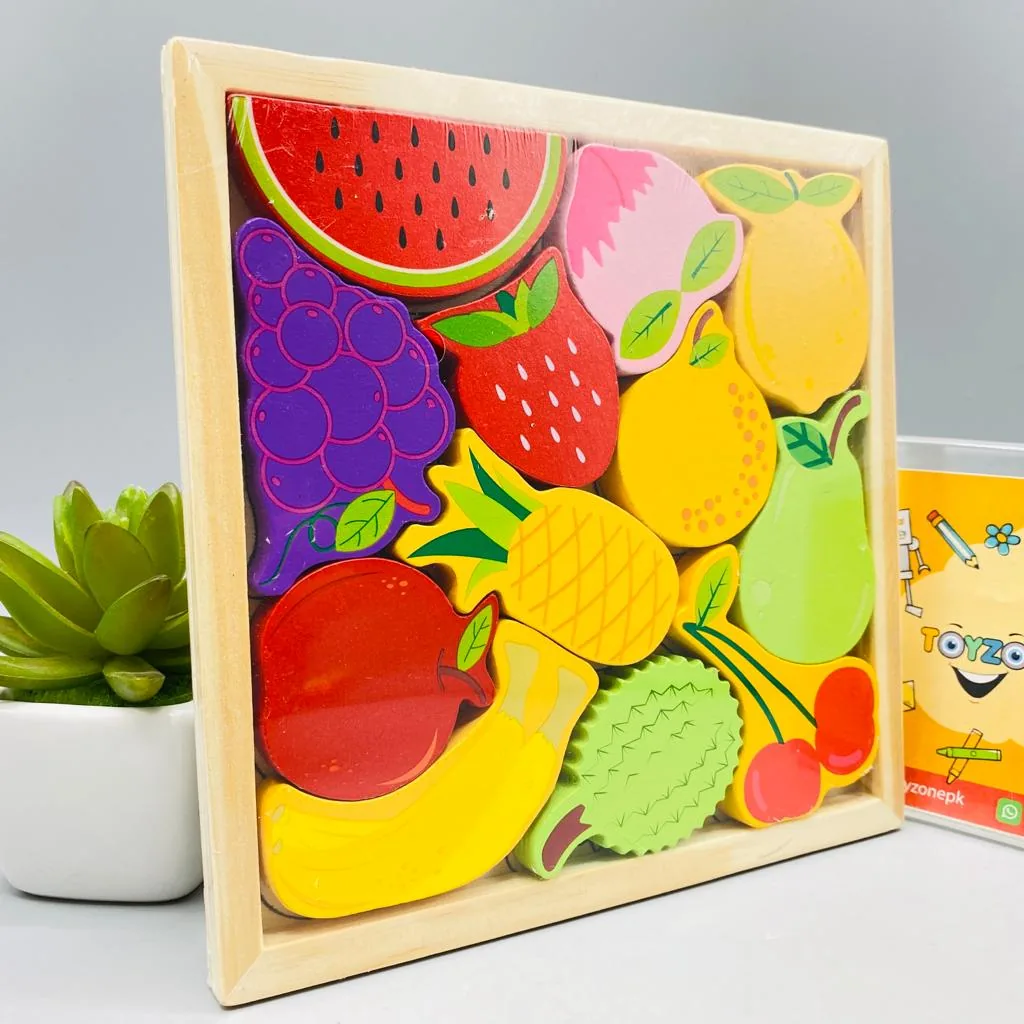 Cartoon Animal Car Wooden Peg Puzzles Board Educational Toy - Image 15