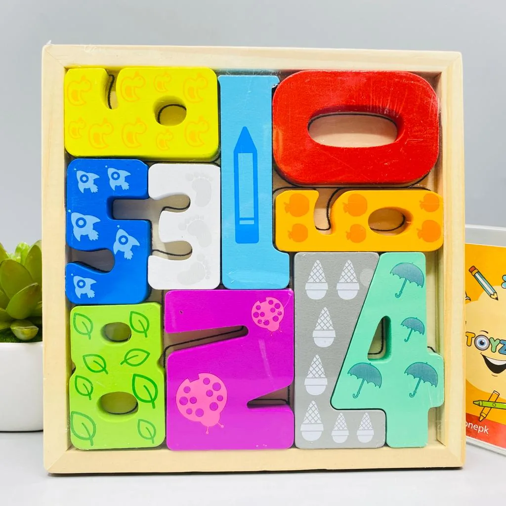 Cartoon Animal Car Wooden Peg Puzzles Board Educational Toy - Image 3