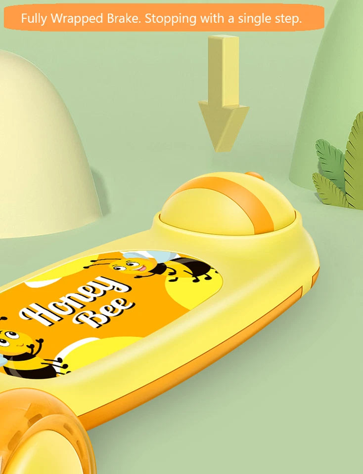 Cartoon Face Manual Scooty For Kids - Image 11