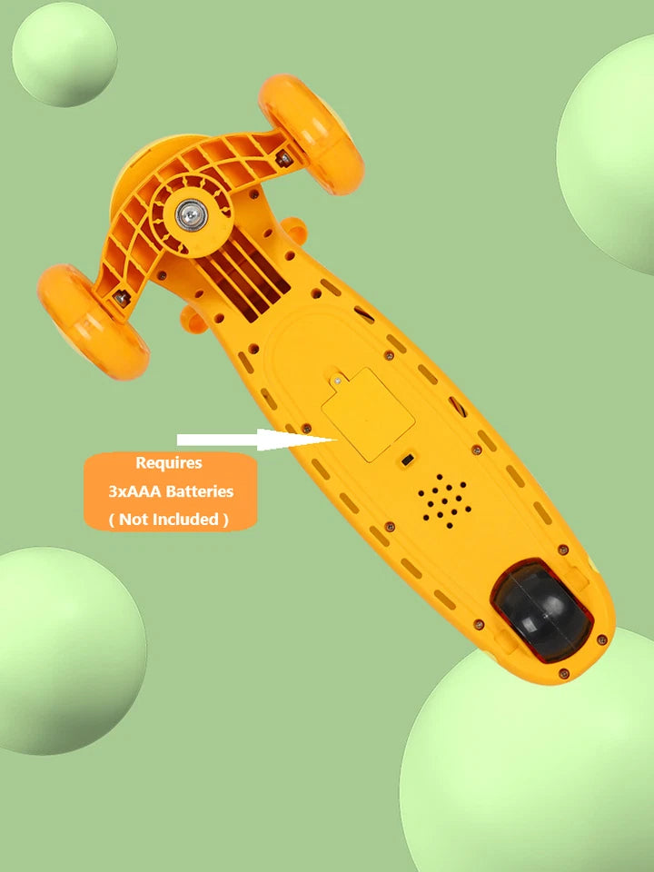 Cartoon Face Manual Scooty For Kids - Image 12