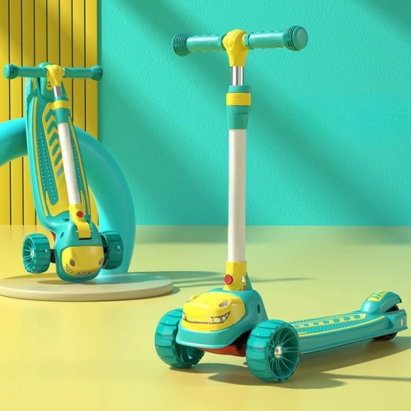 Cartoon Face Manual Scooty For Kids - Image 2