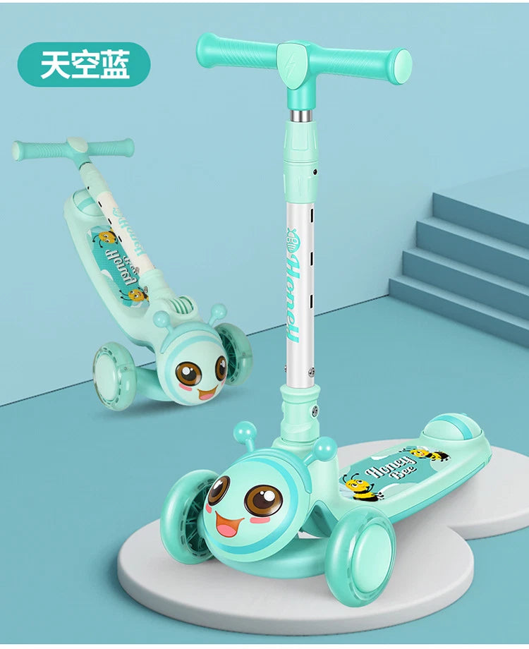 Cartoon Face Manual Scooty For Kids - Image 4
