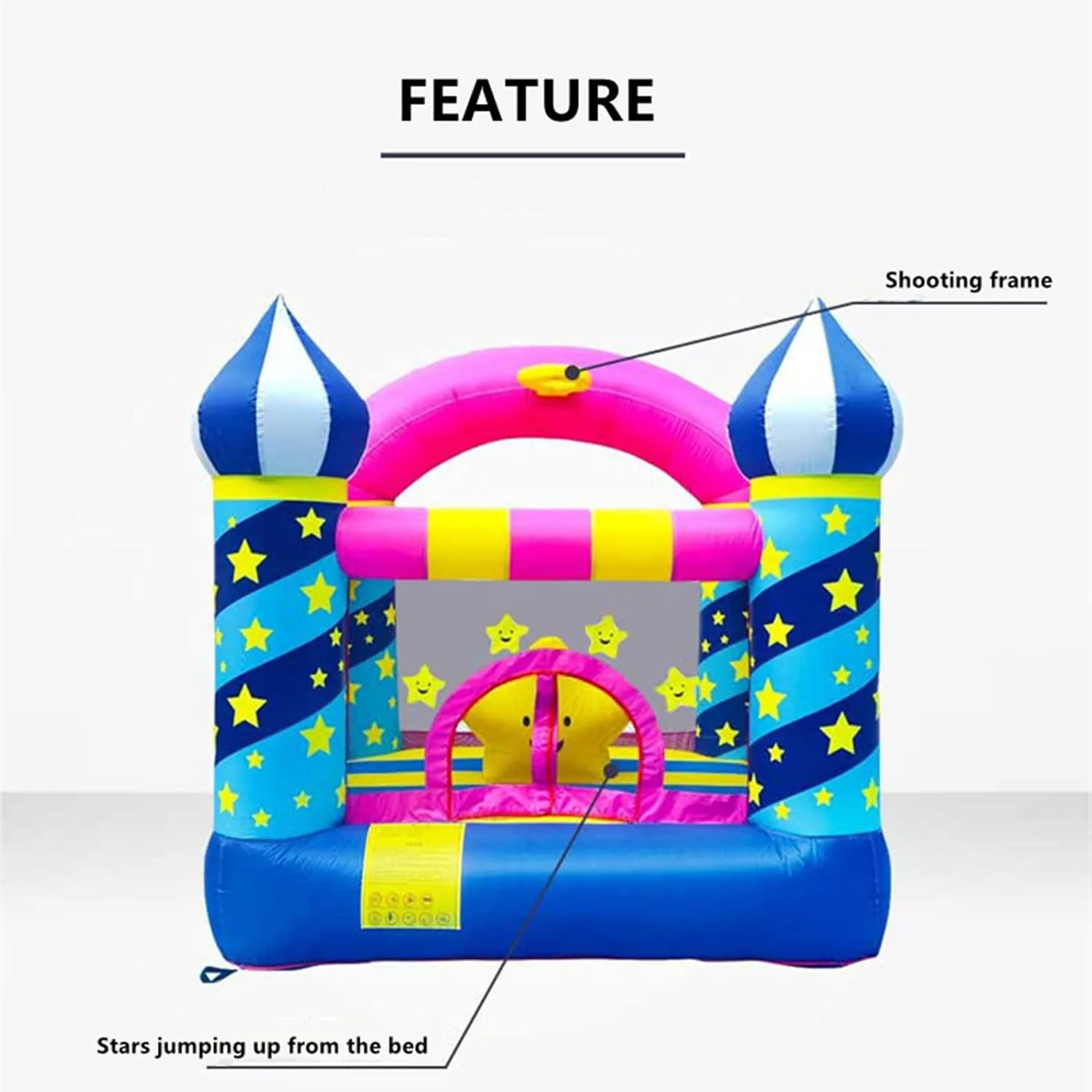 Castle Inflatable Jumping Bed Trampoline With Garden Park Swimming Pool - Image 3