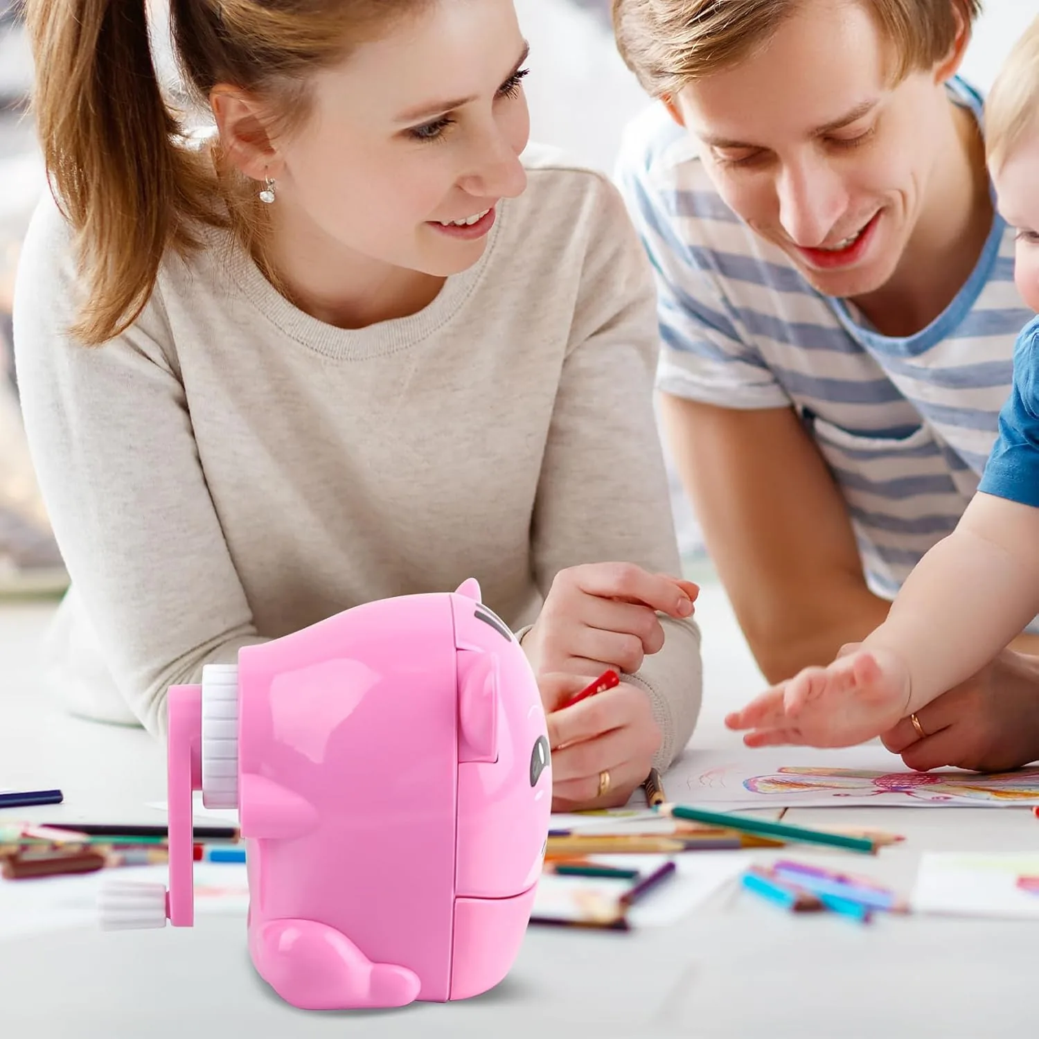 Cat Shape Manual Pencil Sharpener - Image 3