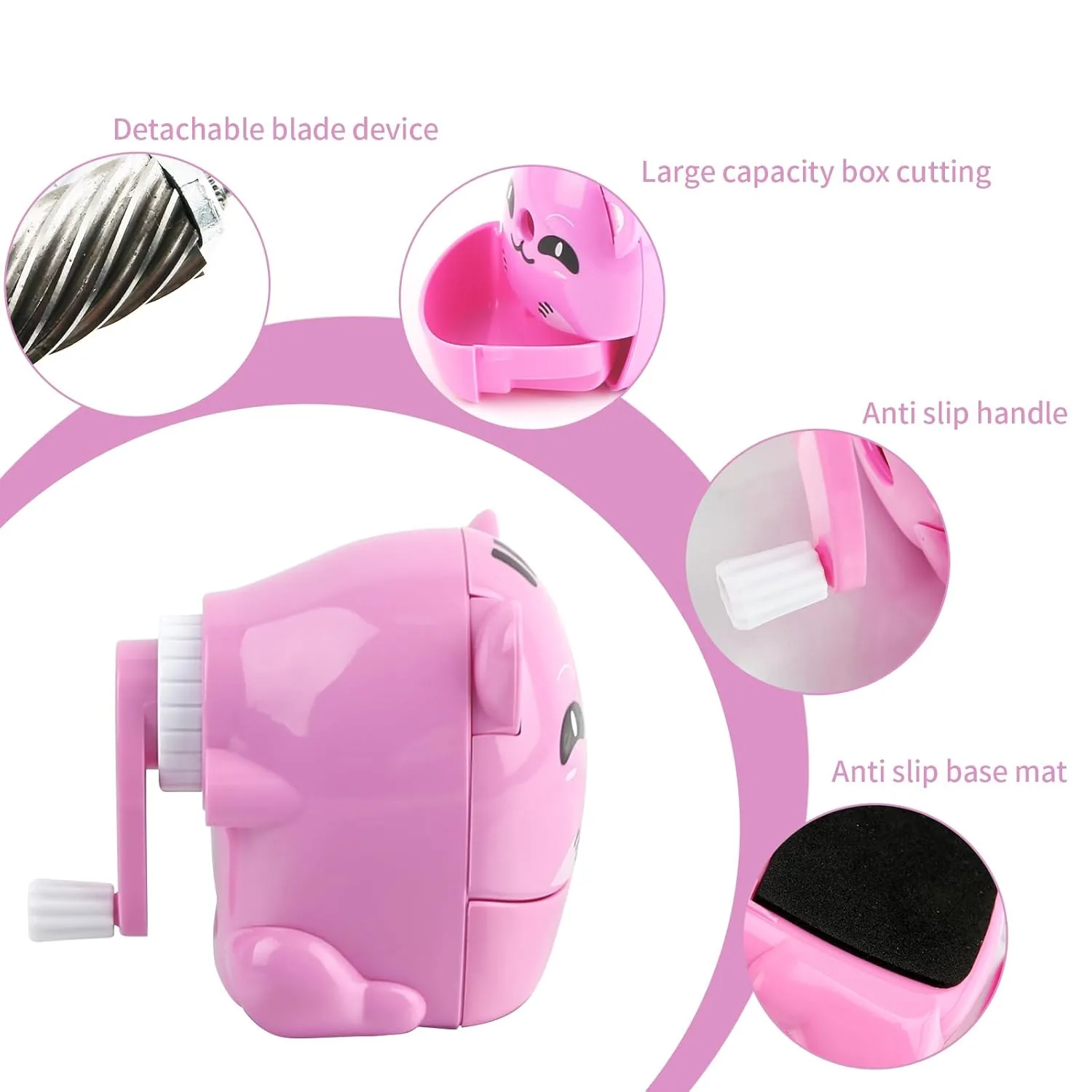 Cat Shape Manual Pencil Sharpener - Image 5