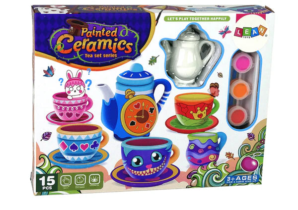 Ceramics Painted Tea Set - Image 2