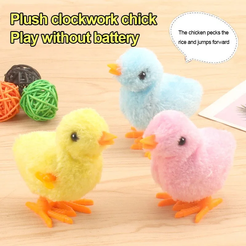 Jumping Chicken Wind up Clockwork Flipping Animal 2Pcs - Image 2