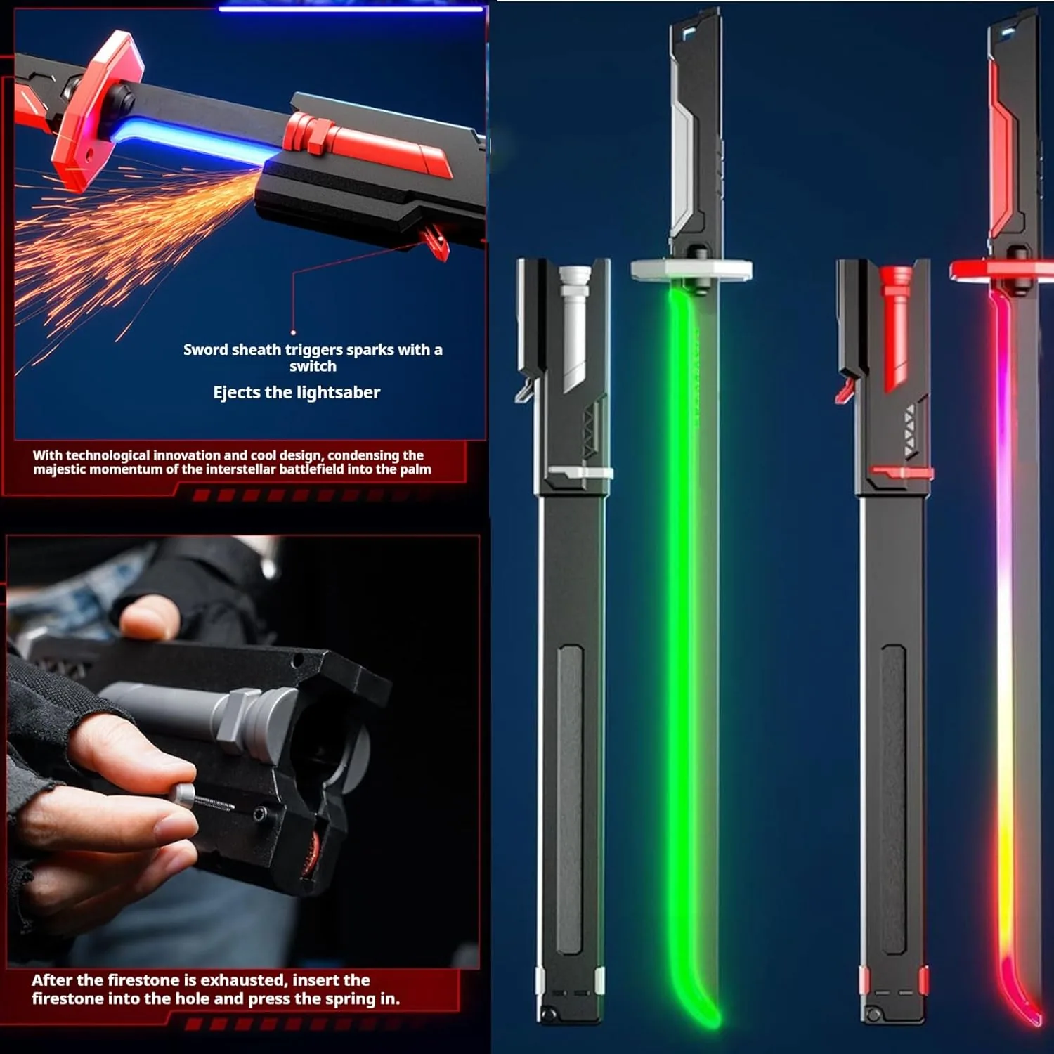 Dazzling Spark blade Sword with Smoke And Light Effects - Image 6