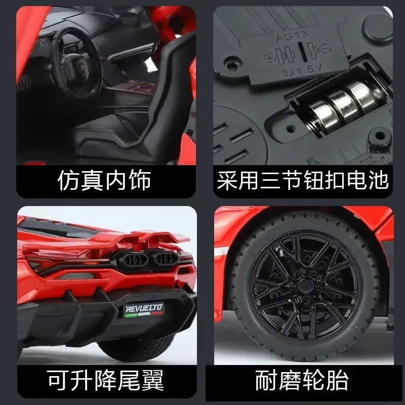 Diecast 1:24 Lamborghini Revuelto Car - Image 3
