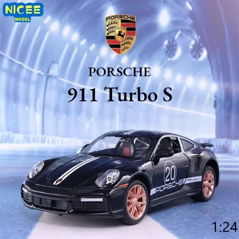 Diecast Porsche 911 Turbo S Car 1:24 Scale - Image 2