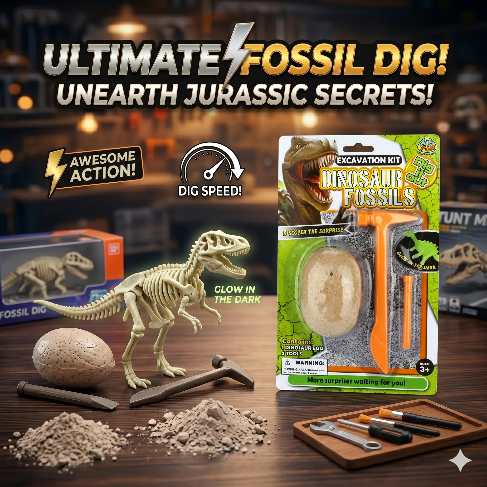 Dinosaur Fossil Excavation Kit - Image 2