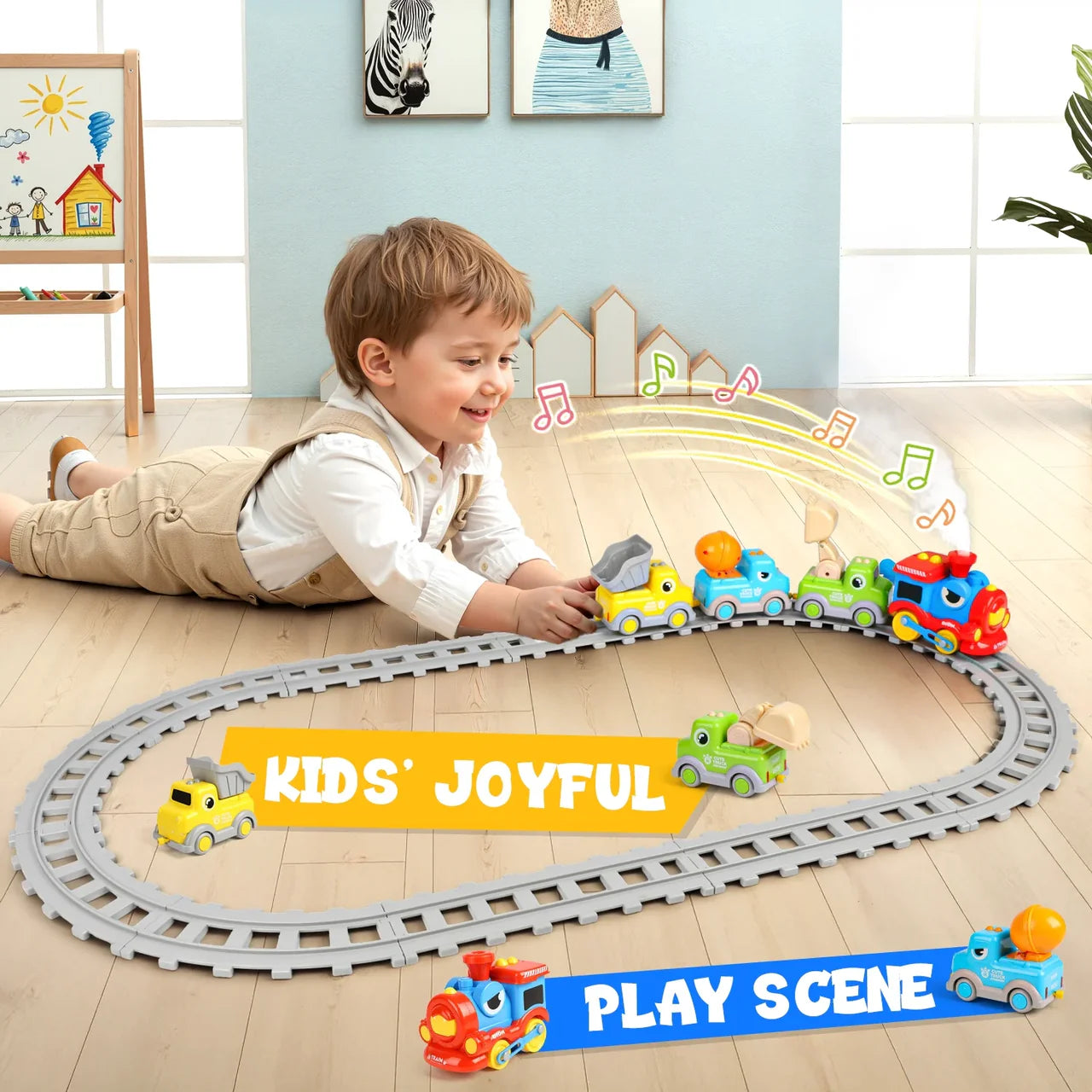 Dinosaur Train Track Series Electric Rail Car Set With Smoke Effect - Image 3