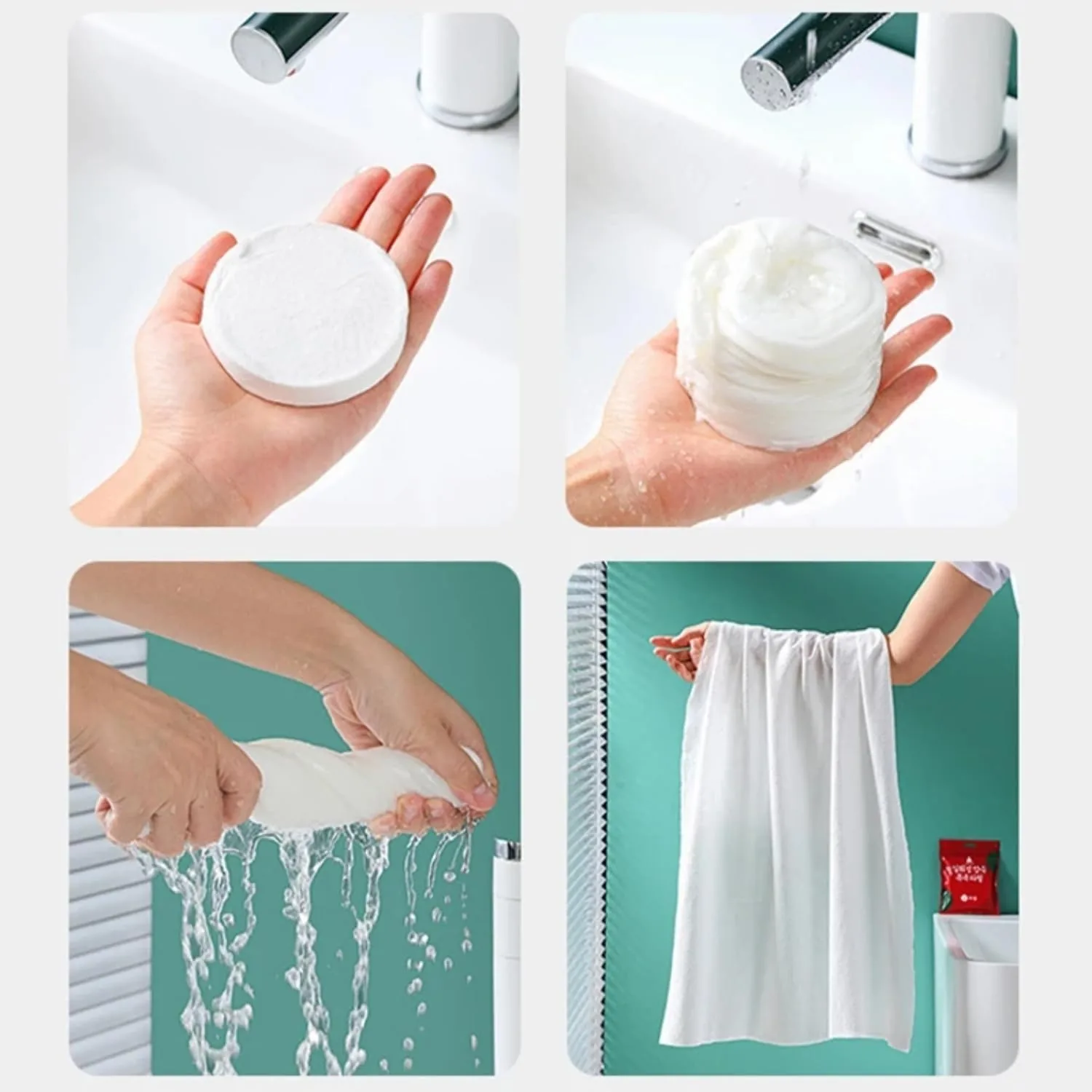 Disposable Cotton Compressed Bath Towel - Image 6