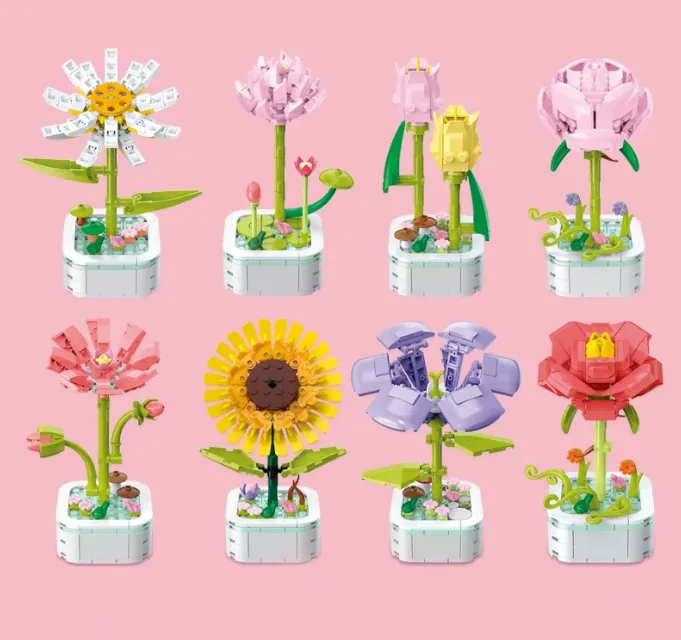 DIY Block Flowers Plant (255 Pcs) - Image 5