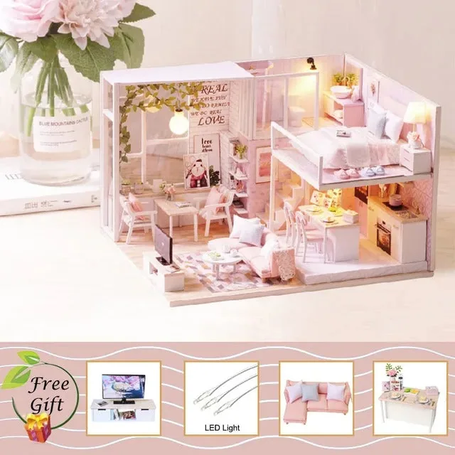 DIY Dollhouse Kit with Furniture and Music Movement - Image 4