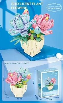 DIY Flowers Plant Block (293 Pcs) - Image 7