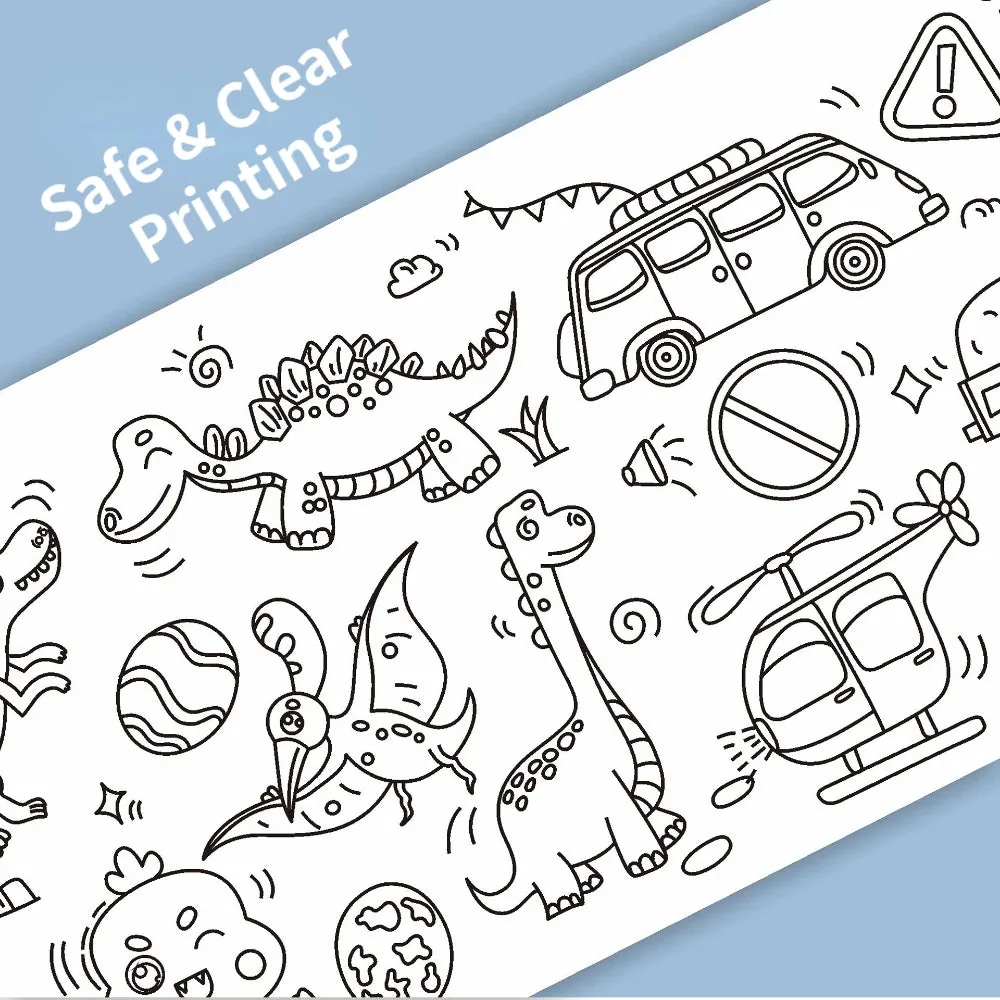 DIY Scrolling Drawing Roll Graffiti Coloring Paper - Image 2