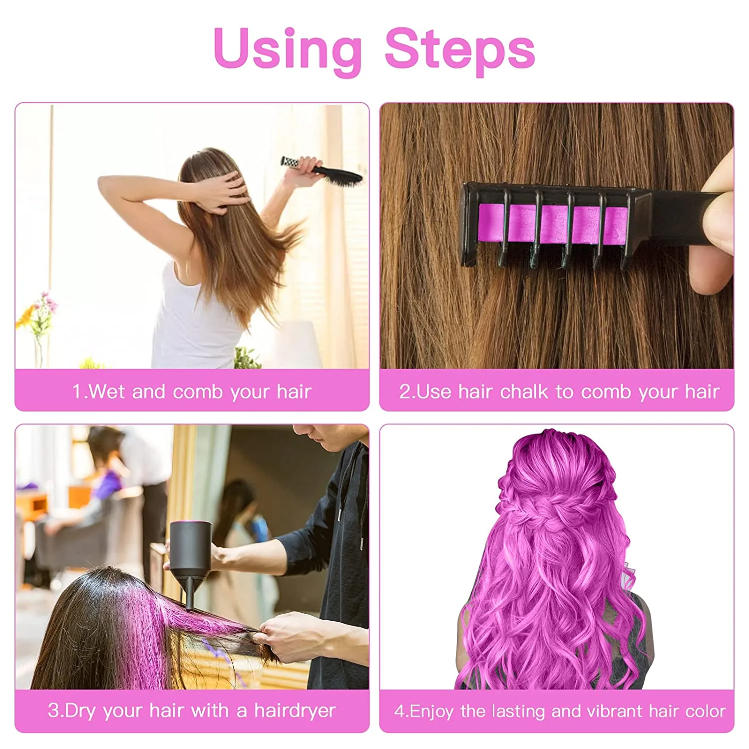 DIY Temporary Hair Chalk Comb - Image 4
