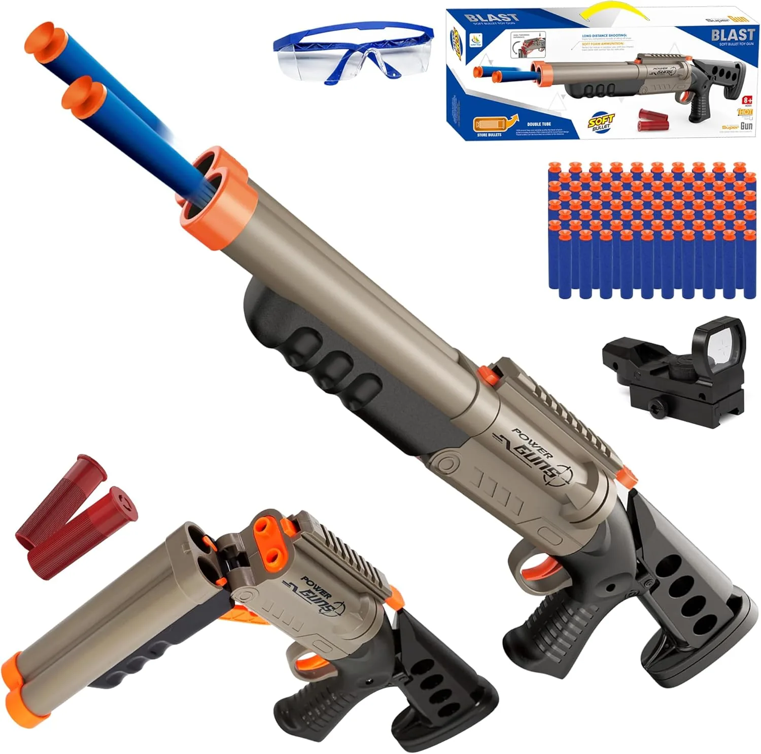 Double Barrel Soft Bullet Gun Toys - Image 3