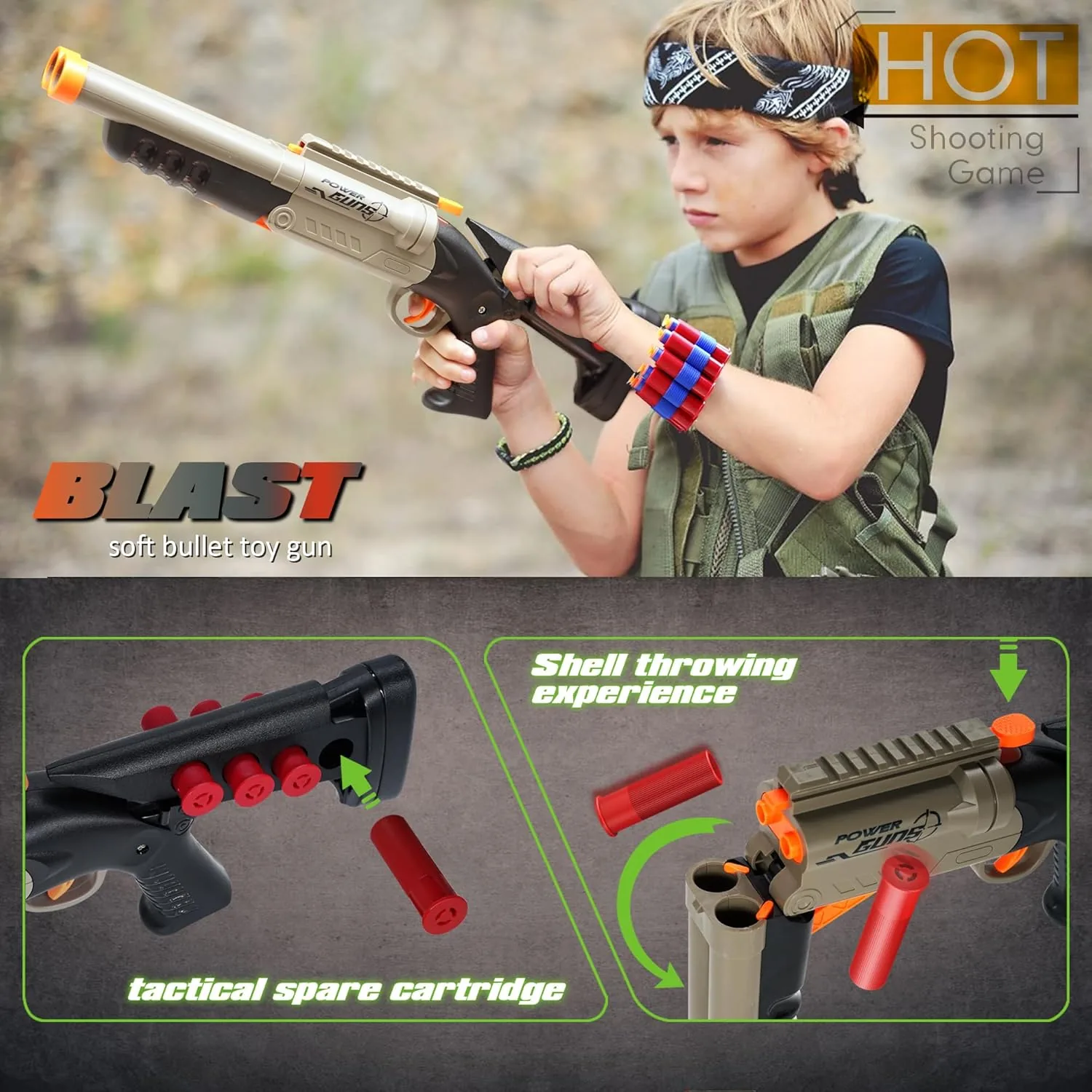Double Barrel Soft Bullet Gun Toys - Image 4