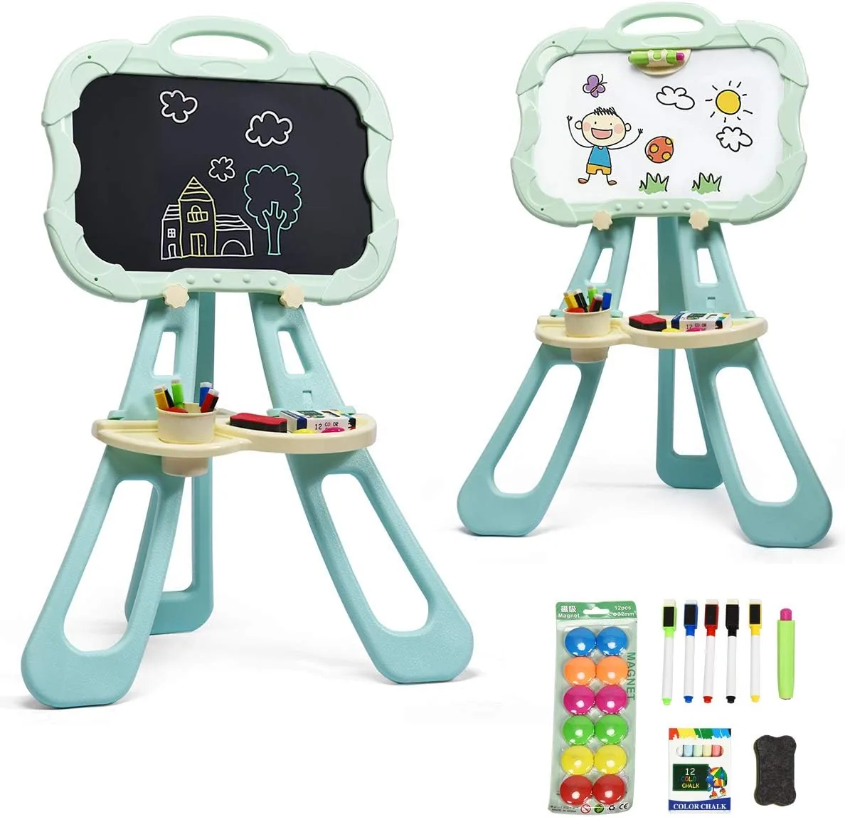 Double Sided Chalkboard And Whiteboard - Image 6
