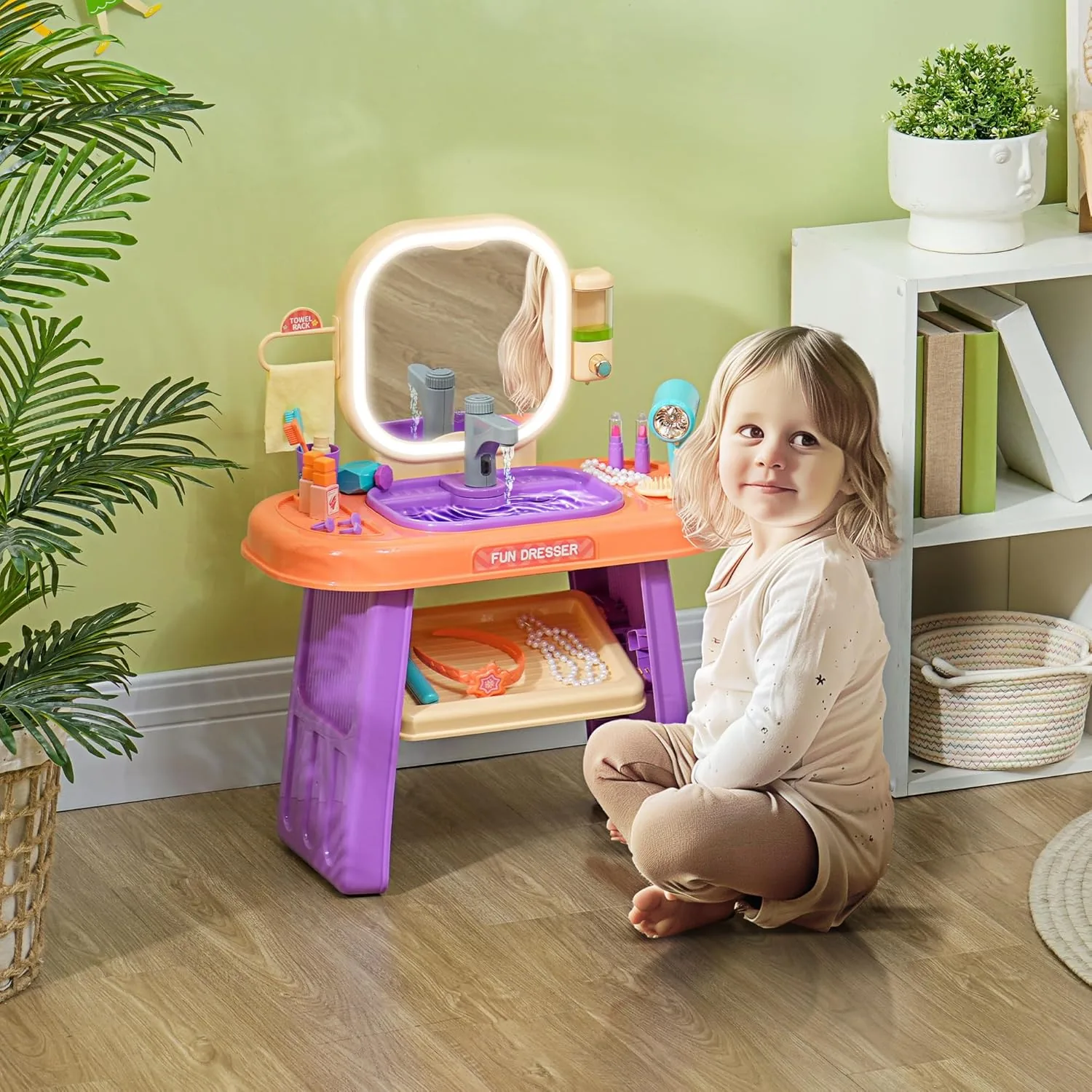Dressing Table With Mirror Light And Music
