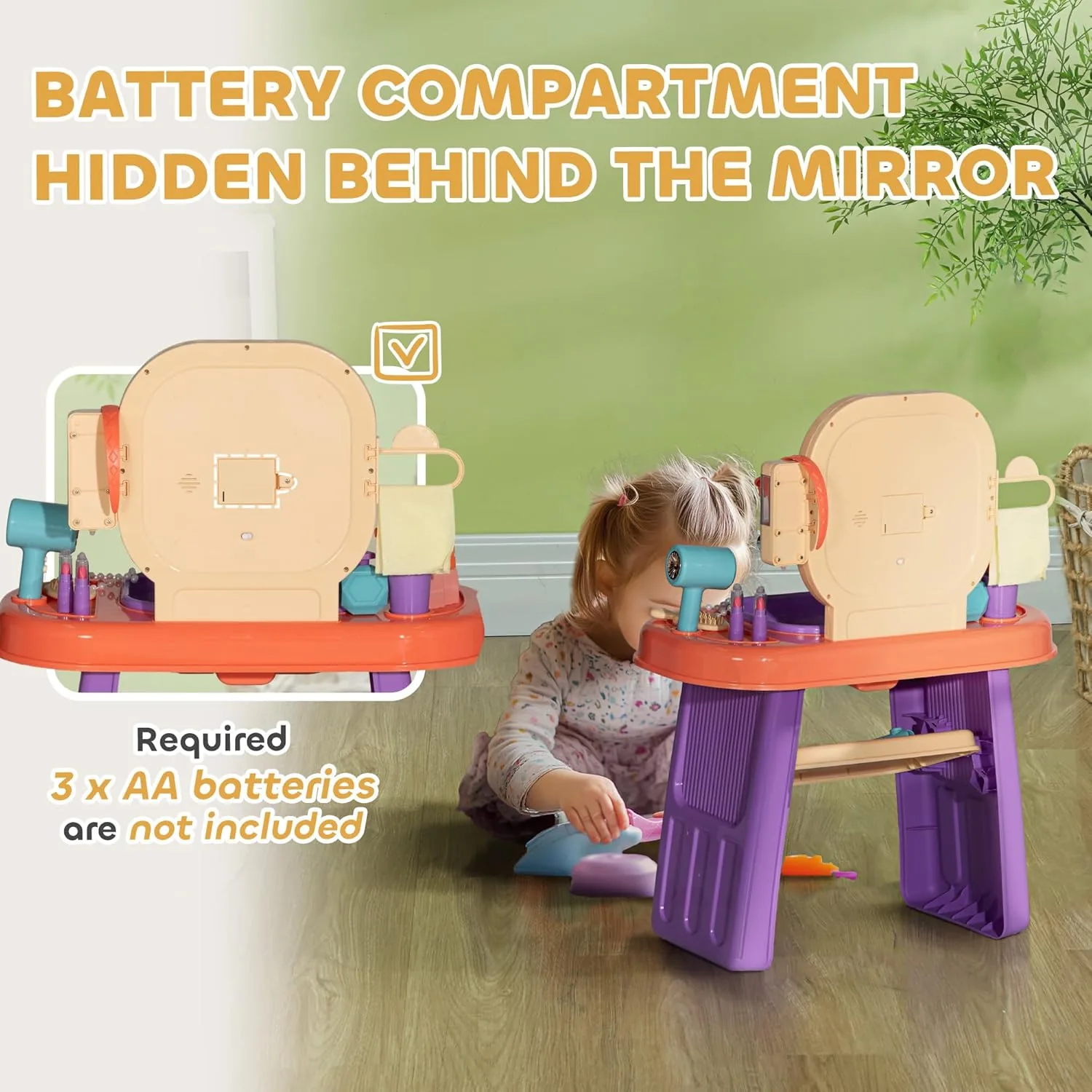 Dressing Table With Mirror Light And Music - Image 4