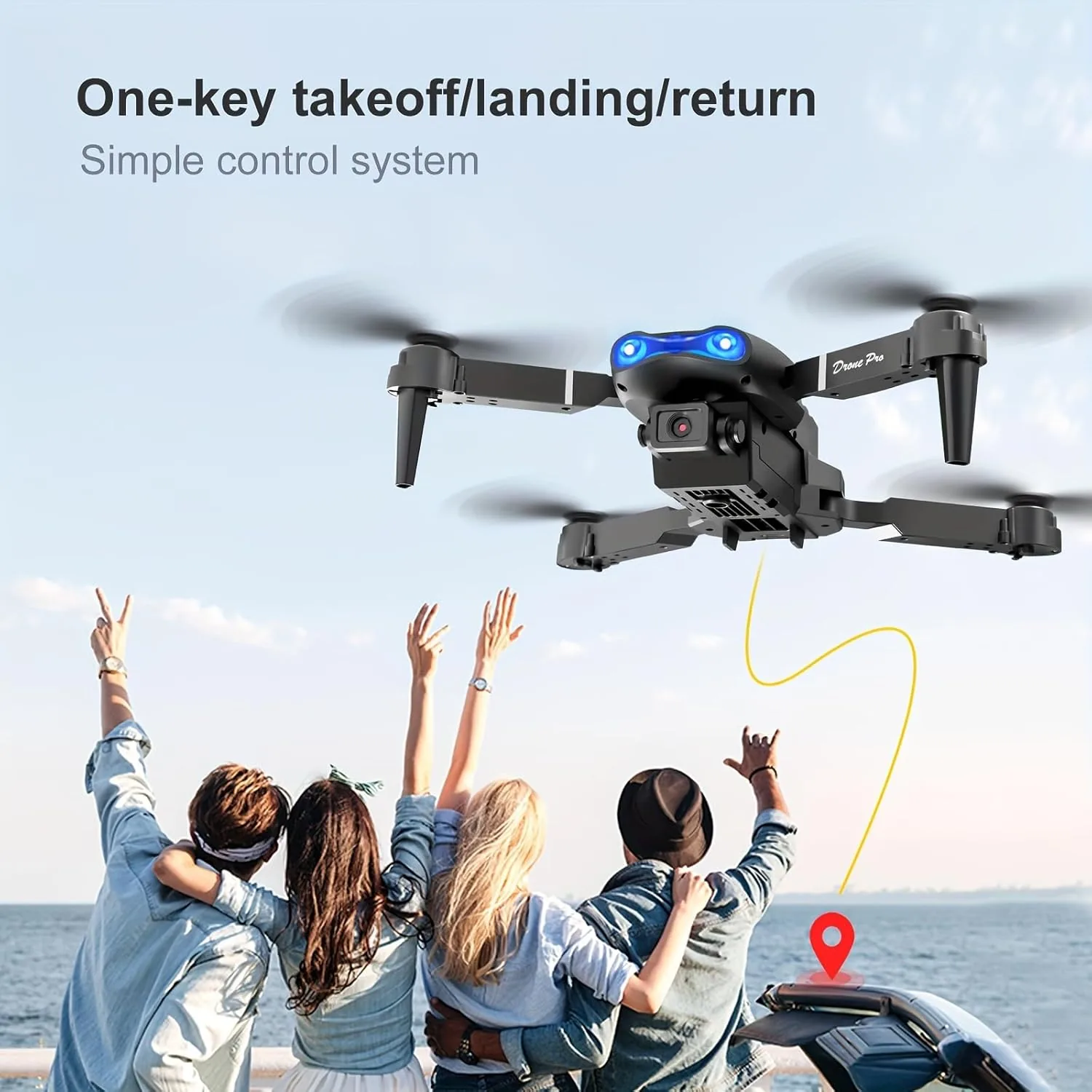 E99 Remote Control Quadcopter With Dual Camera - Image 3