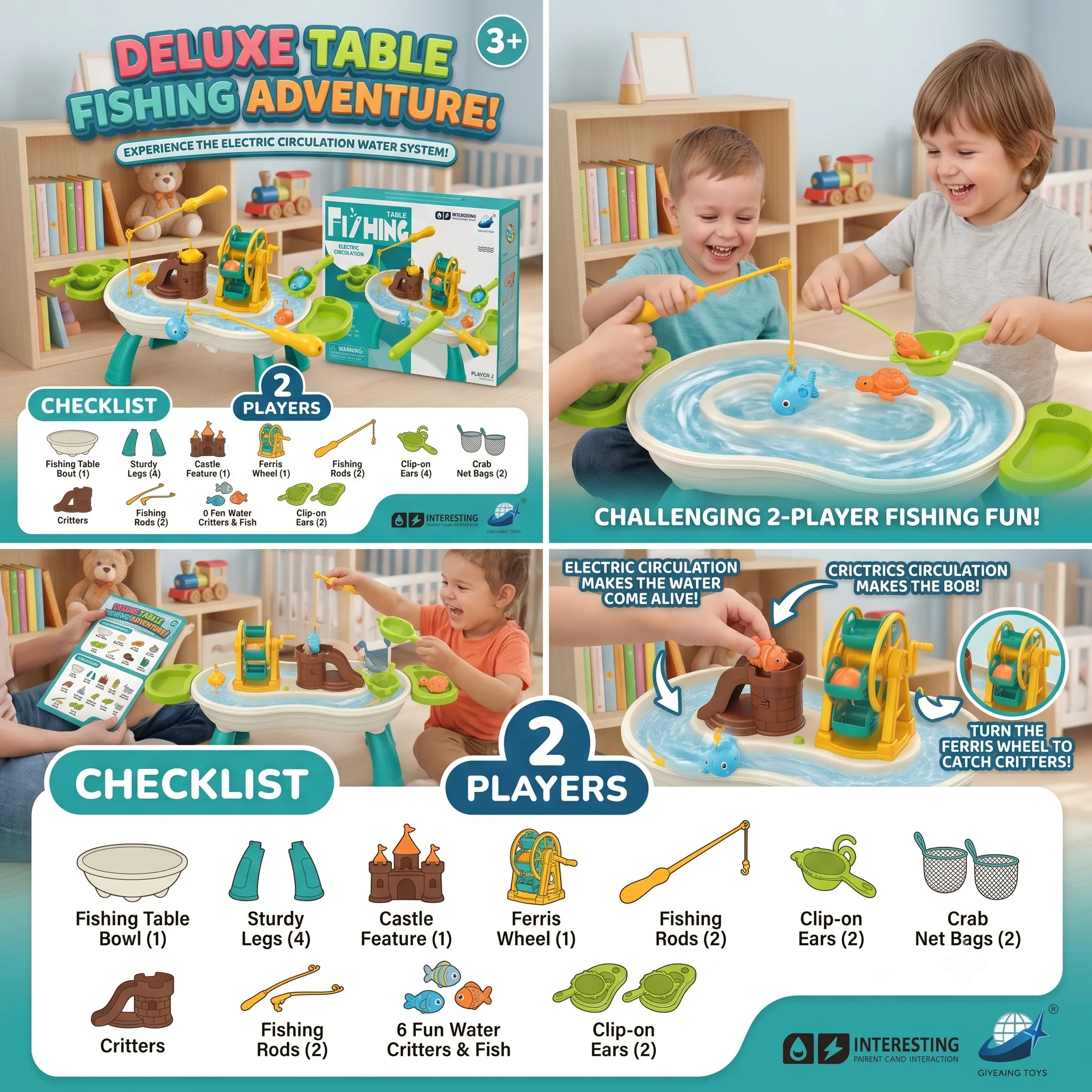 Electric Circulation Fishing Game Playset - Image 2