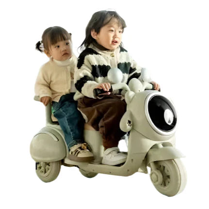 Electric Vespa Double Seater Ride On Bike With Light And Sound