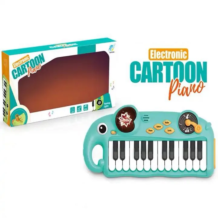 Electronic Cartoon Animal Elephants Piano Toy - Image 2