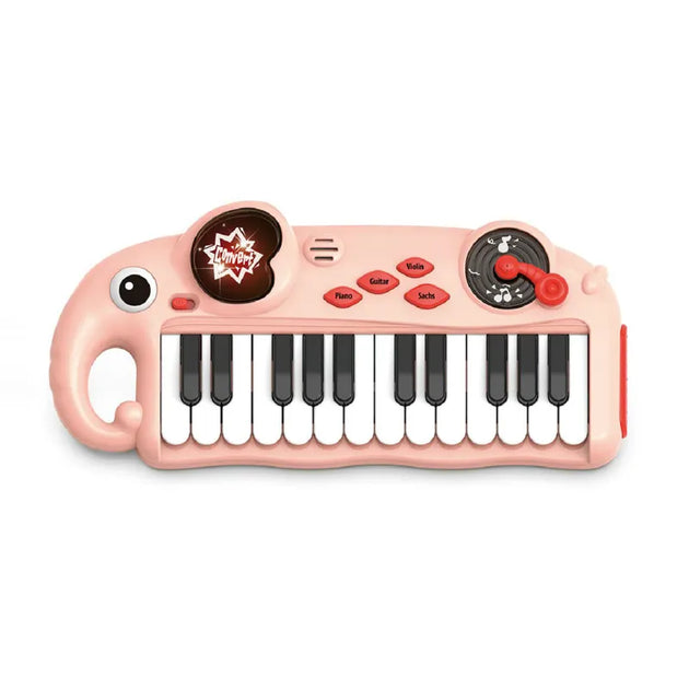 Electronic Cartoon Animal Elephants Piano Toy - Image 3