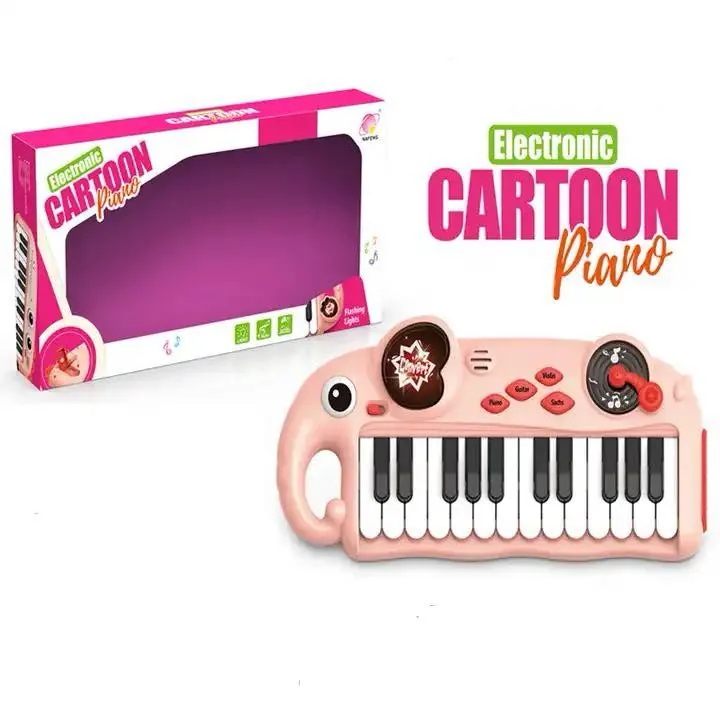 Electronic Cartoon Animal Elephants Piano Toy - Image 4