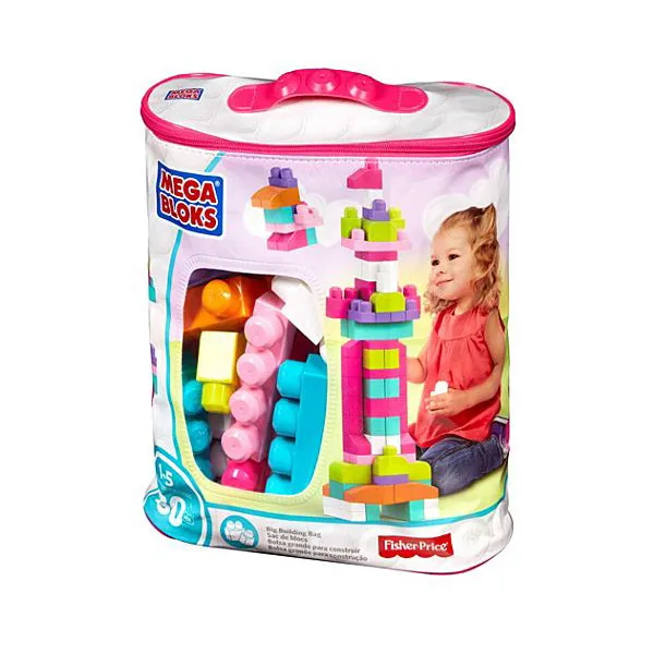 First Builders Big Building Bag (Pink)
