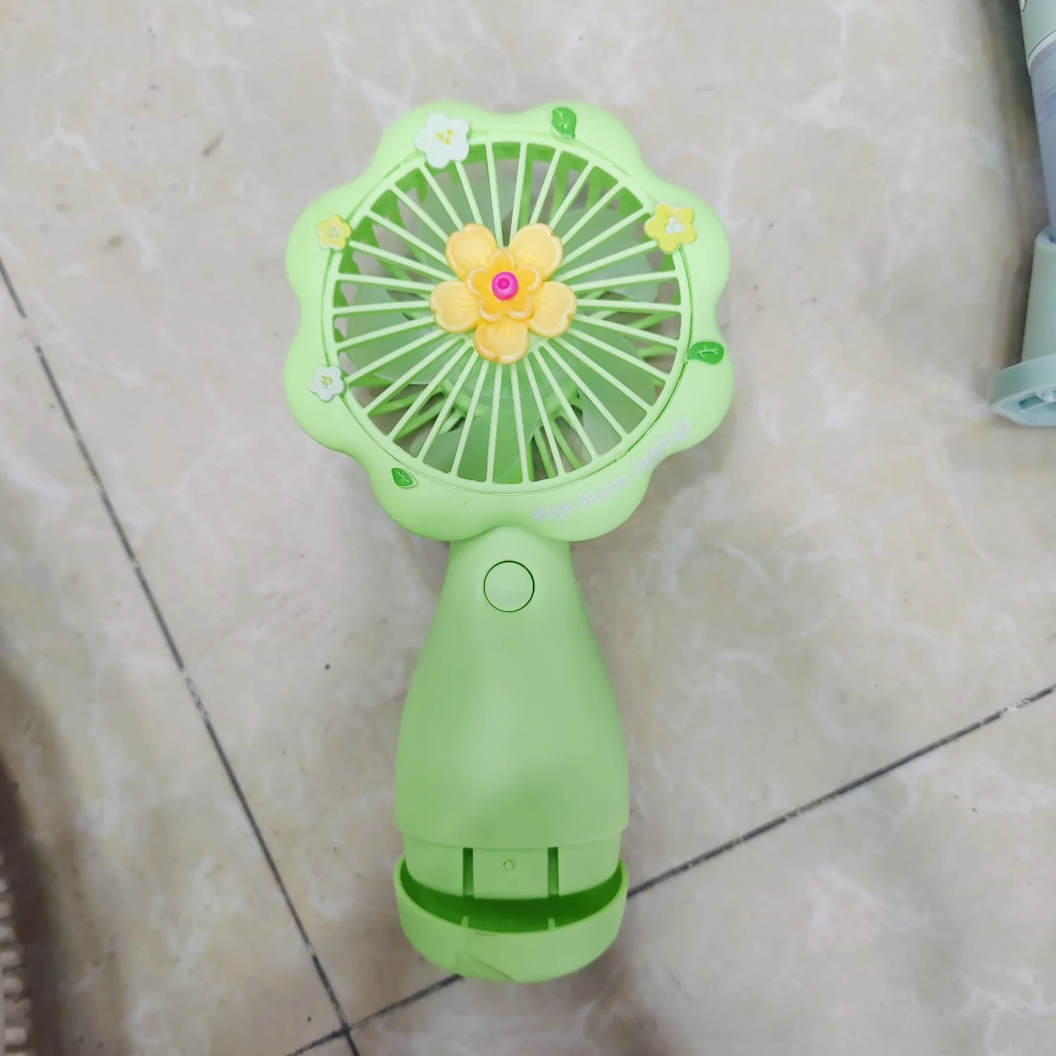 Flower Theme Mini Handheld Fan - Image 2