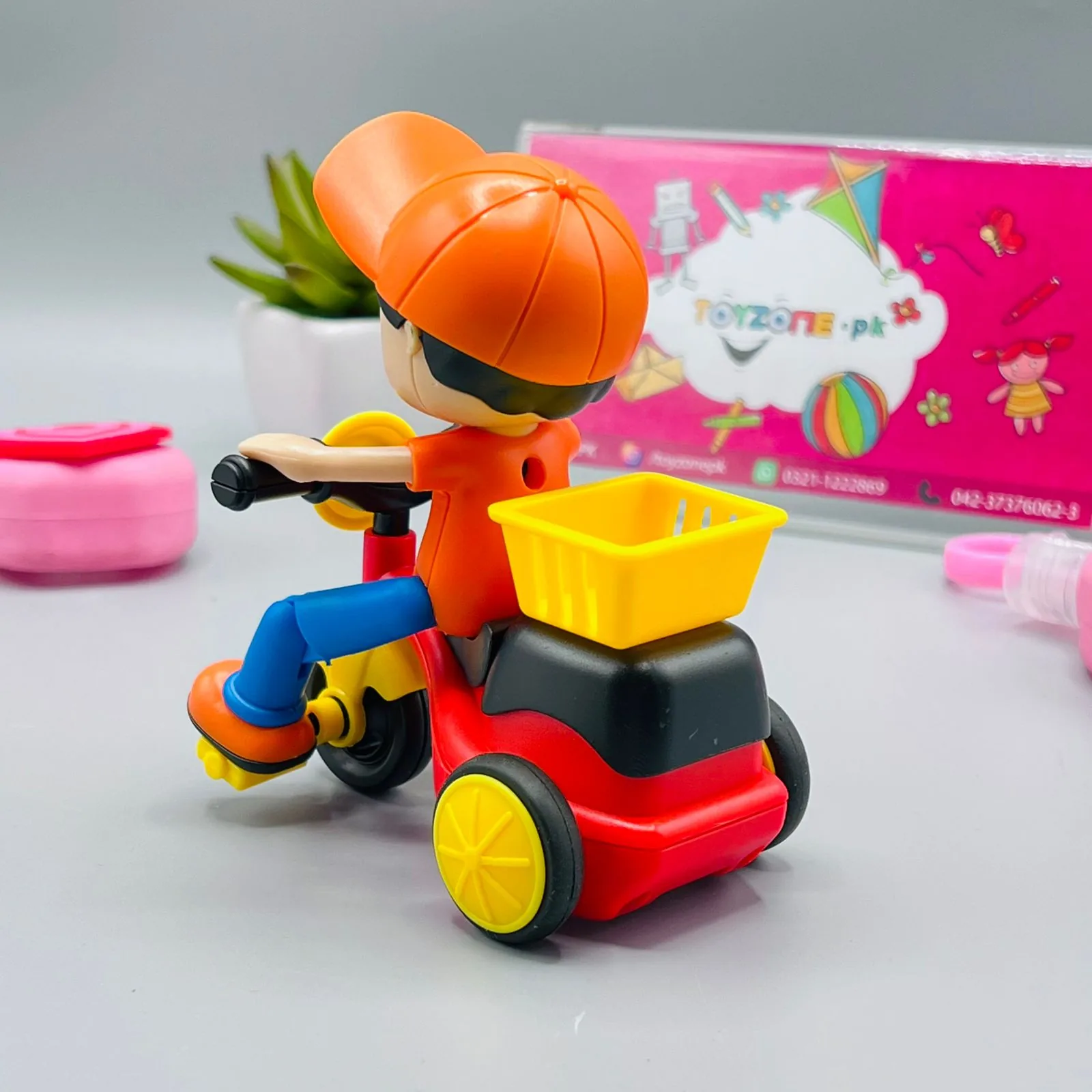 Friction Powered Cartoon Tricycle Assortment - Image 3