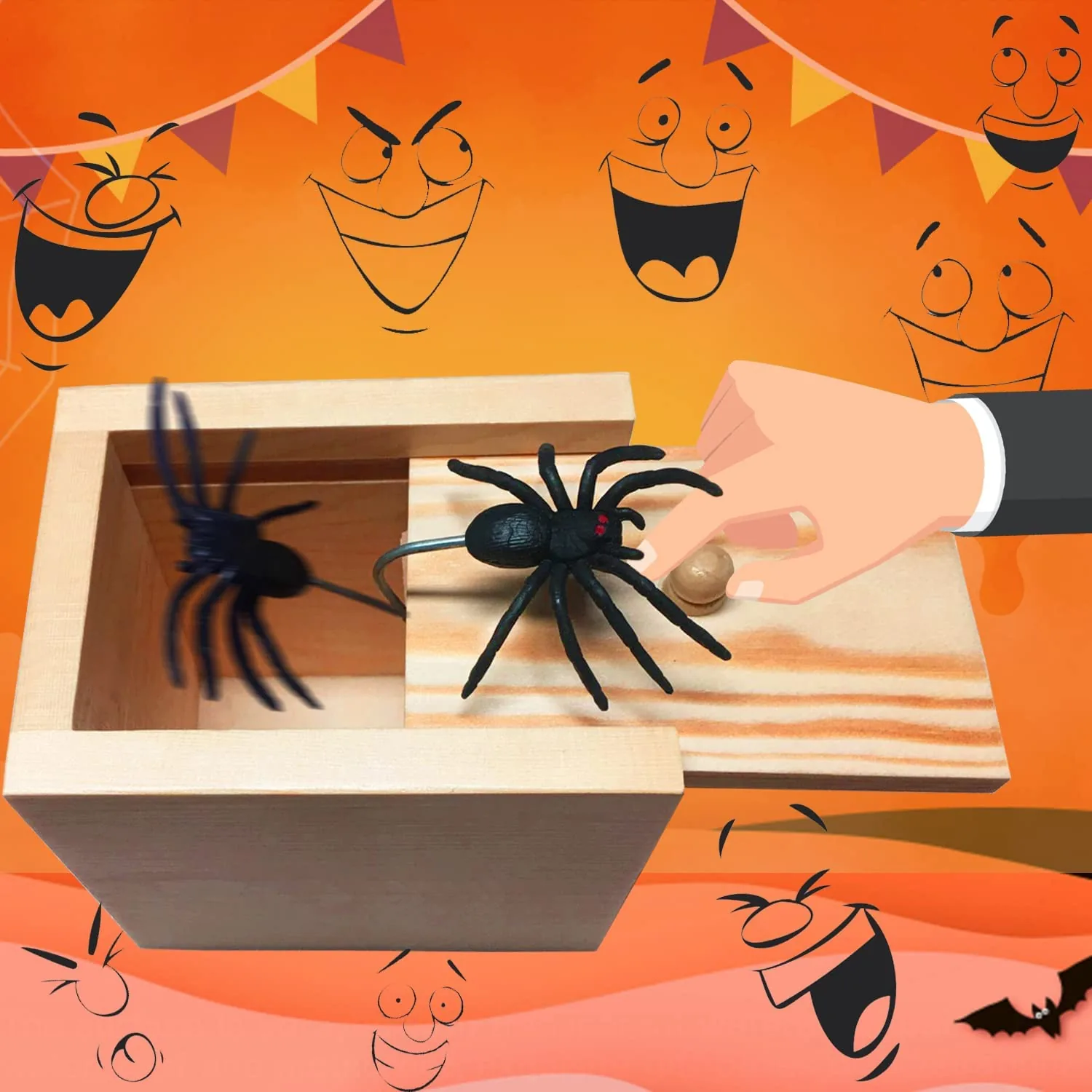 Funny Prank Wooden Box Toy (Random Character) - Image 8