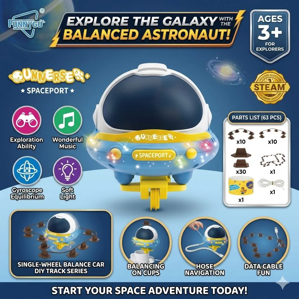 DIY Single Wheel Astronaut Balance Car With Light And Sound - Image 9