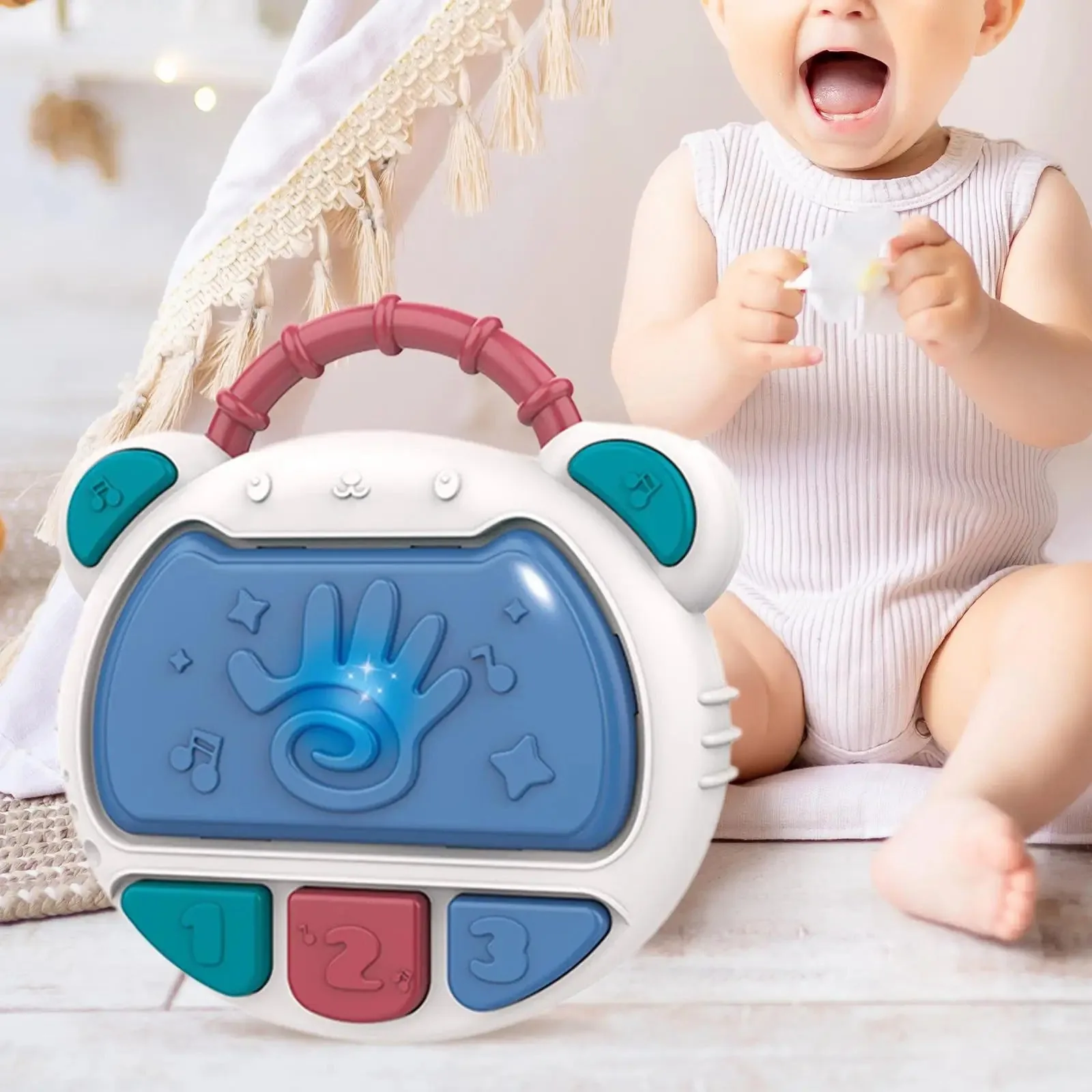 Hand Clapping Drum with Music Light for Baby - Image 2