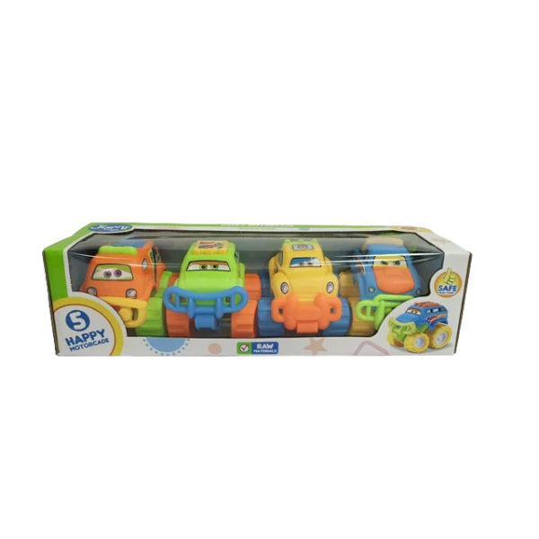 Happy Motorcade Funny Monster Trucks 4 Pcs - Image 2