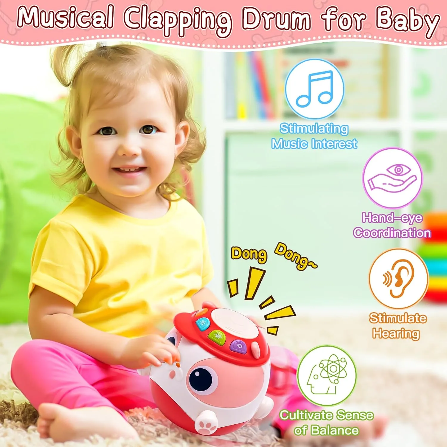 Huanger Musical Hand Clap Tumbler Drum - Image 2